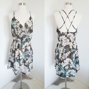Super cute floral chiffon dress